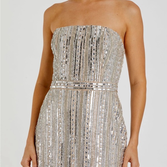 (223) ❤️ BNWT MAC DUGGAL
Embellished Strapless Column Dress #93831 - Picture 4 of 10